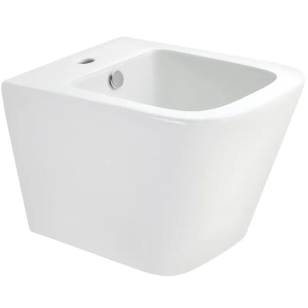 Биде подвесное Mixxus Premium Quadro 485×345 овальное, без сиденья, белое (MP6459)