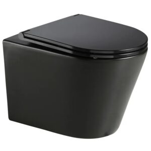 Унитаз подвесной Mixxus Premium Bevel-0301-Т3 515х360 безободковый, черный матовый (MP6595)