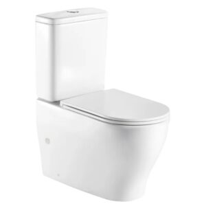 Унитаз напольный Mixxus Premium WAVE-0403-R 670×360 безободковый, белый (MP6606)