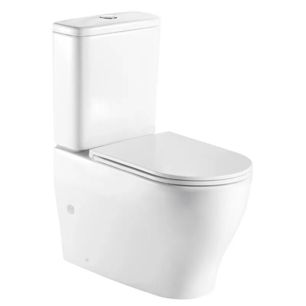 Унитаз напольный Mixxus Premium WAVE-0403-R 670×360 безободковый, белый (MP6606)