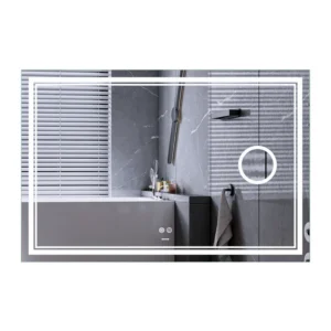 Зеркало для ванной комнаты Mixxus Premium QUADRO 1000х700 прямоугольное, с LED-подсветкой (MP6622)