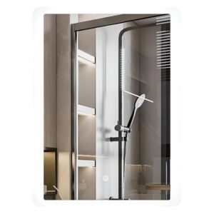 Зеркало для ванной комнаты Mixxus Premium OLIVARY 800х600 прямоугольное, с LED-подсветкой (MP6628)
