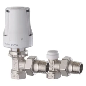 Термостатический комплект Roho R5150-050K 1/2″ ВН угловой, белый (RO0116)