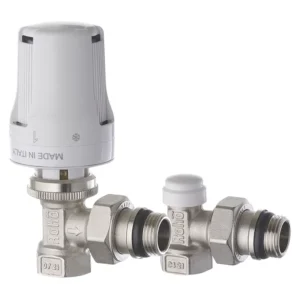 Термостатический комплект Roho R5151-050K 1/2″ ВН угловой, белый (RO0117)