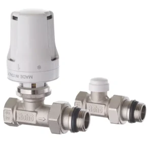 Термостатический комплект Roho R5161-050K 1/2″ ВН прямой, белый (RO0119)