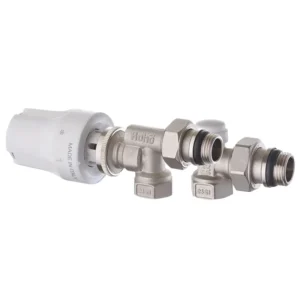 Термостатический комплект Roho R5171-050K 1/2″ ВН угловой, белый (RO0121)