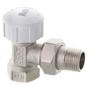Кран радиаторный Roho R5150-050 1/2″ ВН угловой, никель (RO0122)