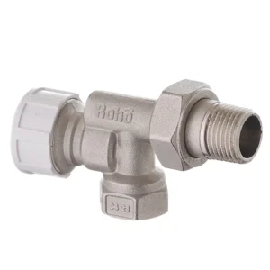 Кран радиаторный Roho R5170-050 1/2″ ВН угловой, никель (RO0126)