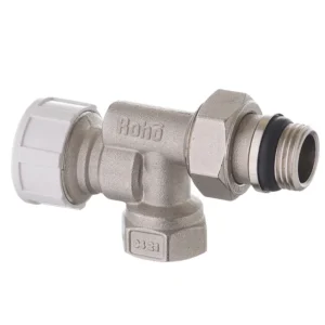 Кран радиаторный Roho R5170-050 1/2″ ВН угловой, никель (RO0127)