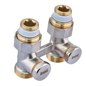 Узел радиаторный Roho R5350-075 3/4″ ВВ прямой, никель (RO0213)