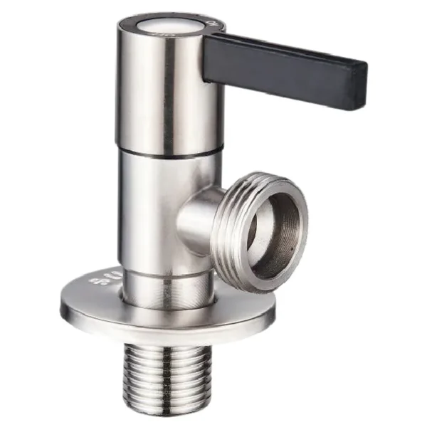 Приборный кран Zerix VAL-12 1/2″x3/4" НН угловой, нержавеющая сталь (ZX5105)