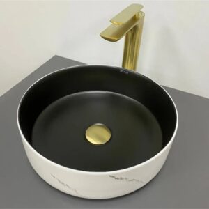 Умывальник накладной VBI PRATO 355x355 круглый, белый матовый (VBI-011409)