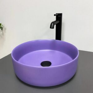 Умывальник накладной VBI PRATO 355x355 круглый, фиолетовый (VBI-011412)