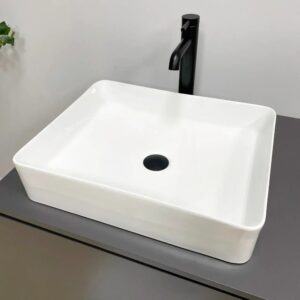 Умывальник накладной VBI TRIEST 500x395 прямоугольный, белый (VBI-012713)