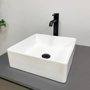 Умывальник накладной VBI TRIEST 365x365 квадратный, белый (VBI-012714)