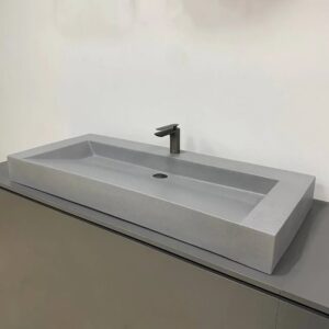 Умывальник накладной VBI VIESTE 1185х490 прямоугольный, серый матовый (VBI-016803)