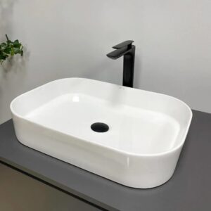 Умывальник накладной VBI VESTONE 560x385 прямоугольный, белый (VBI-017001)
