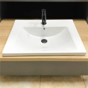 Умывальник врезной VBI BUSSO 620x470 прямоугольный, белый (VBI-018045)
