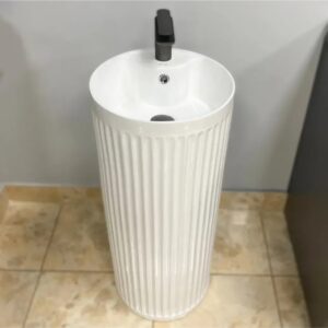 Умывальник напольный VBI VINICI 360x360 круглый, белый (VBI-019015)