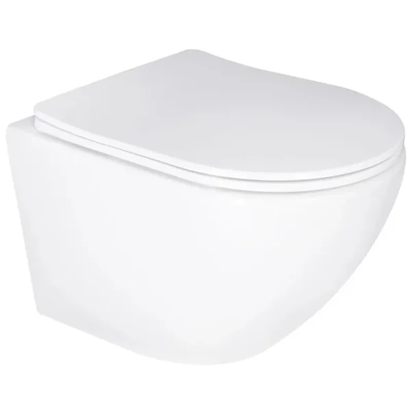 Унитаз подвесной Mixxus Ellipse-0305-T3 485x360 безободковый, белый (MI6701)