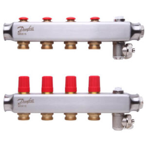 Коллектор для отопления Danfoss SSM 1″x3/4″ 4 выходов, нержавеющая сталь (088U0804)