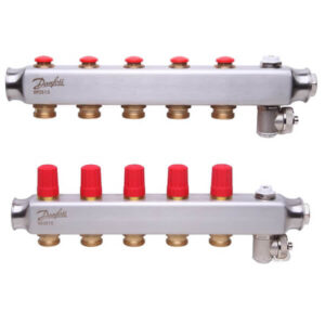 Коллектор для отопления Danfoss SSM 1″x3/4″ 5 выходов, нержавеющая сталь (088U0805)