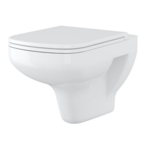 Унитаз подвесной Cersanit Colour Clean On 525х360 безободковый, белый (SZCZ1001261608)