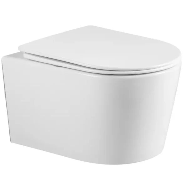Унитаз подвесной Mixxus Bevel-0302-T3 520x360 безободковый, белый (MI6705)