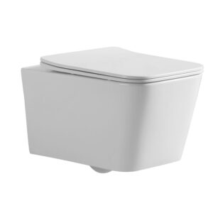 Унитаз подвесной Mixxus Quadro-0304-R 520x360 безободковый, белый (MI6707)