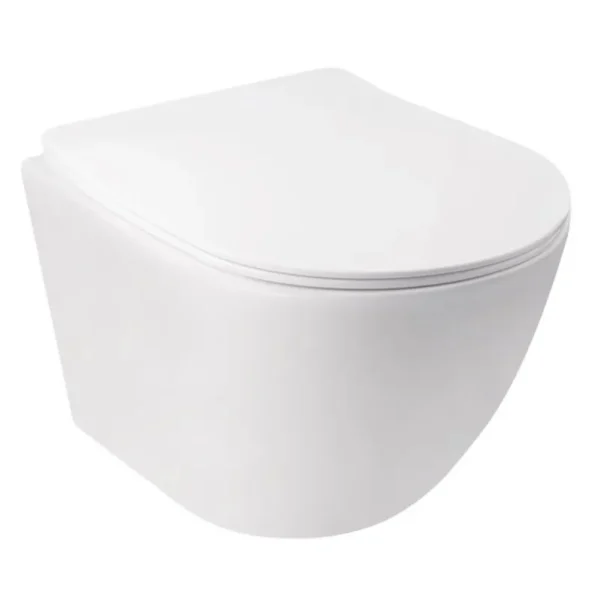 Унитаз подвесной Mixxus Ellipse-0306-R 520x360 безободковый, белый (MI6708)