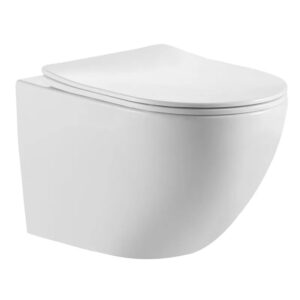 Унитаз подвесной Mixxus Ellipse-0306-T3 520x360 безободковый, белый (MI6704)