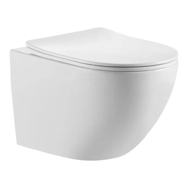 Унитаз подвесной Mixxus Ellipse-0306-T3 520x360 безободковый, белый (MI6704)