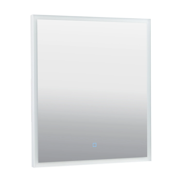 Зеркало для ванной комнаты AquaRodos Luce 700х600 прямоугольное с LED подсветкой, белое (АР000112807)