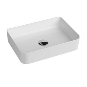 Умывальник накладной Quarter Bath Rapid Line 500х350 прямоугольный, белый (70RL23050.00.2.3.01)