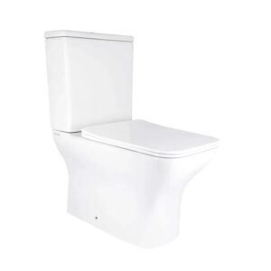 Унитаз компакт Mixxus Style-0403-R 620х360 квадратный, с сиденьем, белый (MI6727)