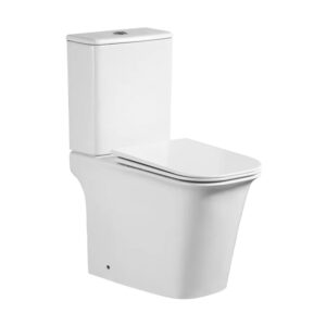 Унитаз компакт Mixxus Wave-0404-R 630х350 прямоугольный, с сиденьем, белый (MI6692)