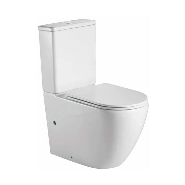 Унитаз компакт Mixxus Premium Ellipse-0402-R 660x390 овальный, с сиденьем, белый (MP6468)