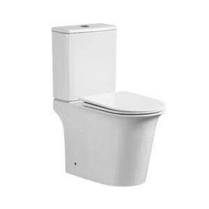 Унитаз компакт Mixxus Wave-0405-R 630х350 овальный, с сиденьем, белый (MI6694)