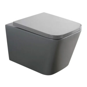 Унитаз подвесной Mixxus Premium Quadro-0305-R 510x350 безободковый, графит (MP6656)