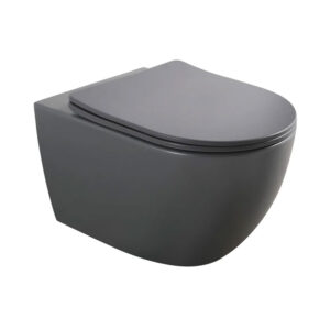 Унитаз подвесной Mixxus Premium Ellipse-0309-T1 530x360 безободковый, графит (MP6655)