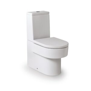 Унитаз компакт Roca HAPPENING 635×360 полукруглый, без сиденья, белый (A342567000)