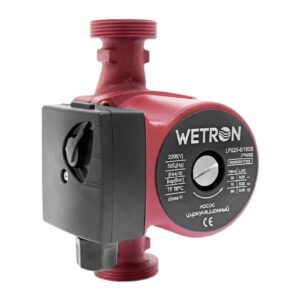 Циркуляционный насос Wetron 220 В 100 Вт H 6 м Q 50 л/мин + гайки 1" (774232)