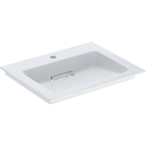 Раковина врезная Geberit One 600x480 прямоугольная, белая матовая (505.002.00.1)