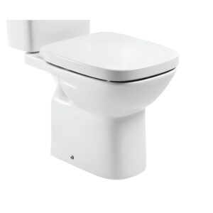 Унитаз компакт Roca Debba 655x355 округлый, безободковый, белый (A342997000)