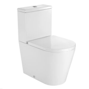 Унитаз компакт Roca Inspira 600x370 овальный, без сиденья, белый (A342528000)