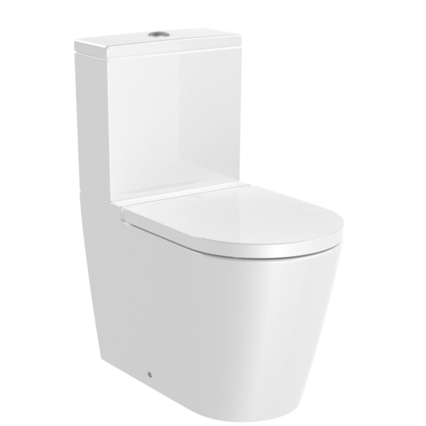 Унитаз компакт Roca Inspira 645x375 овальный, без сиденья, белый (A342997000)