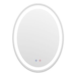 Зеркало для ванной комнаты VOLLE 800x600 овальное, с LED-подсветкой (16-40-600S)
