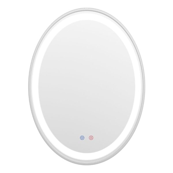 Зеркало для ванной комнаты VOLLE 800x600 овальное, с LED-подсветкой (16-40-600S)