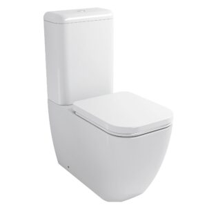 Унитаз компакт Imprese Valtice 645x355 полукруглый, с сиденьем, белый (i1115)