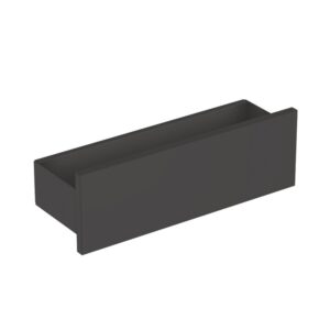 Полка для ванной комнаты Geberit Smyle Square 450х150 настенная, черная матовая (500.362.JK.1)